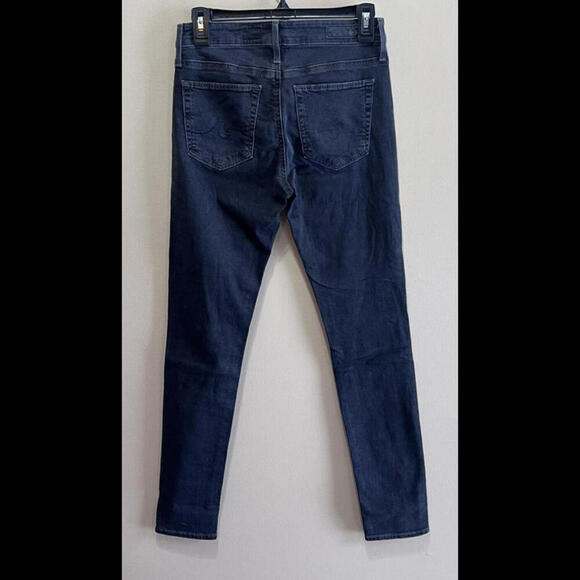 AG Adriano Goldschmied Farrah High Rise Skinny Ankle Frayed Black  Size 26R - Picture 2 of 3